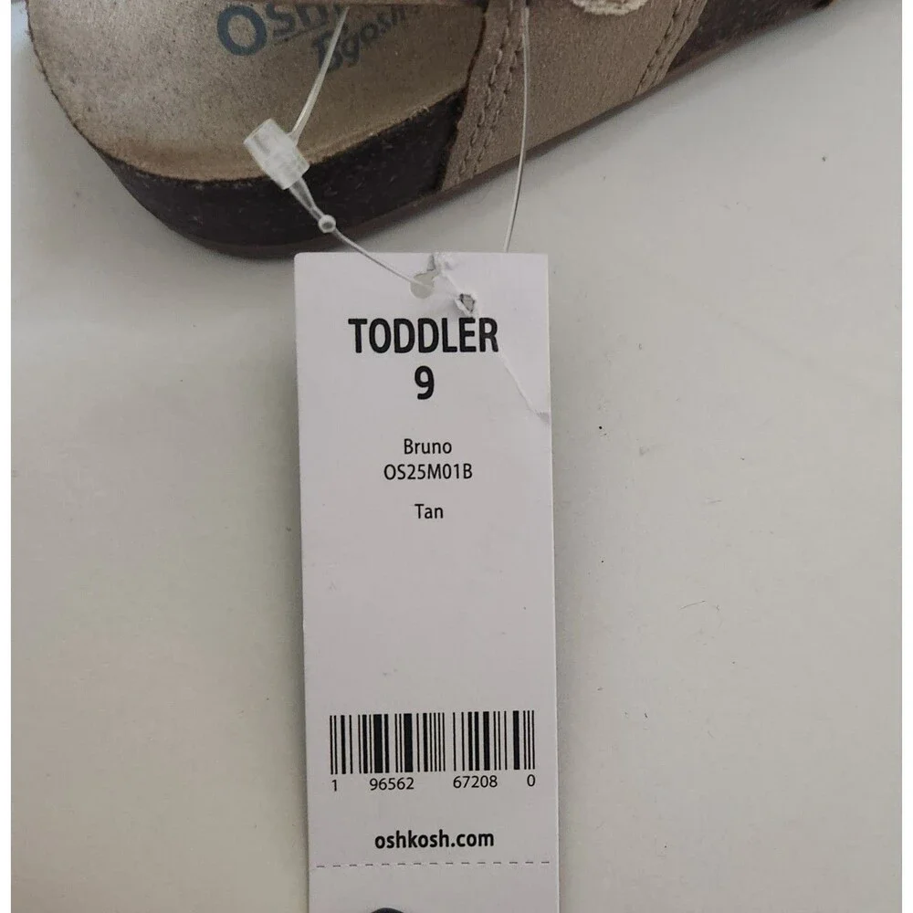 Oshkosh B'Gosh Bruno Tan Sandals Toddler Size 9